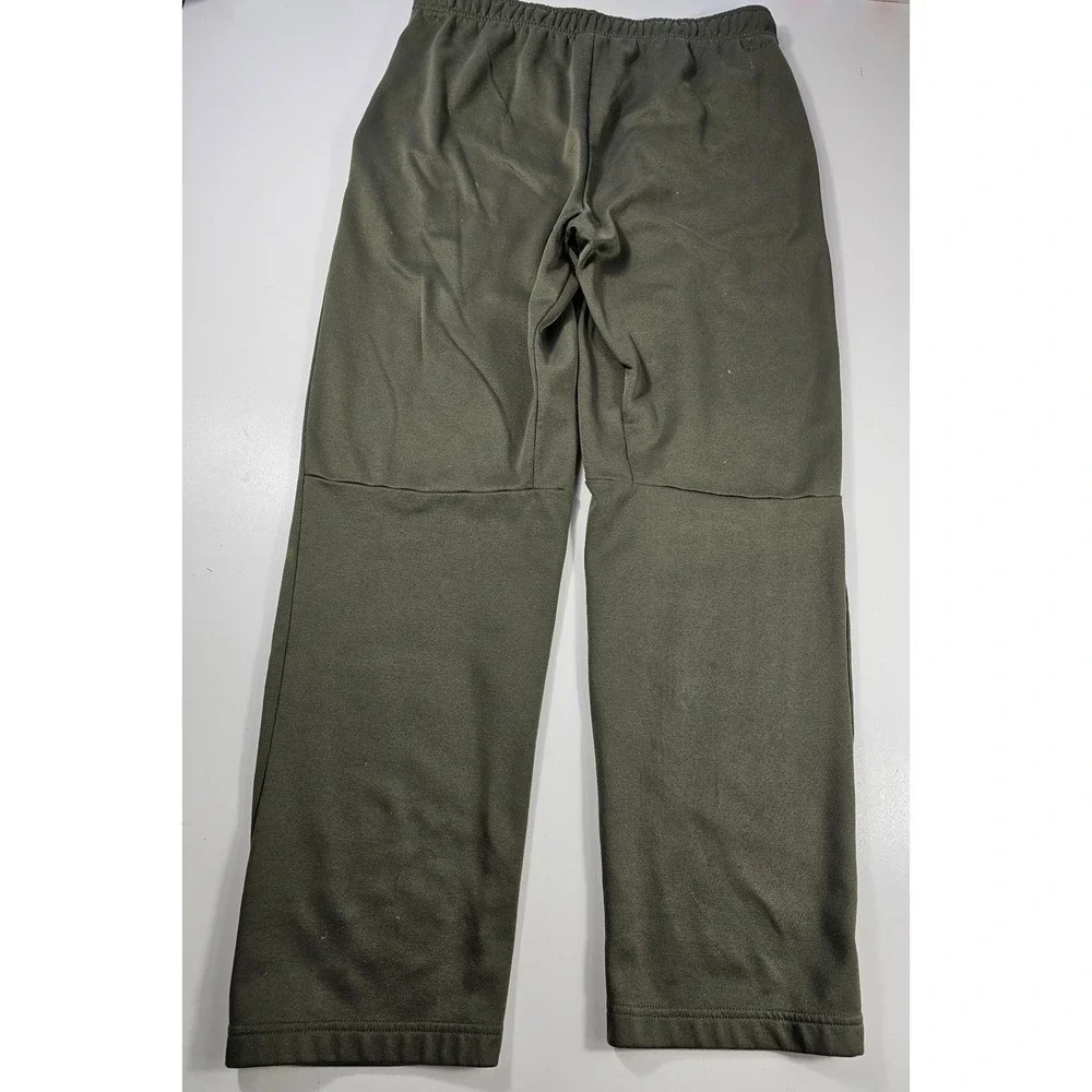 Nike fleece lined green warm sweatpants size XL men's (FLAWS)